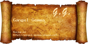 Gangel Gemma névjegykártya